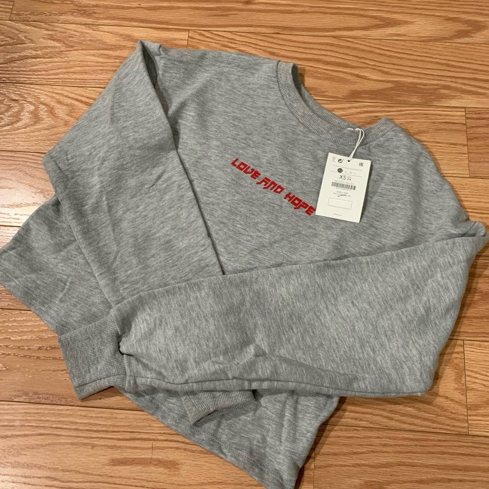 Bershka cropped sweatshirt